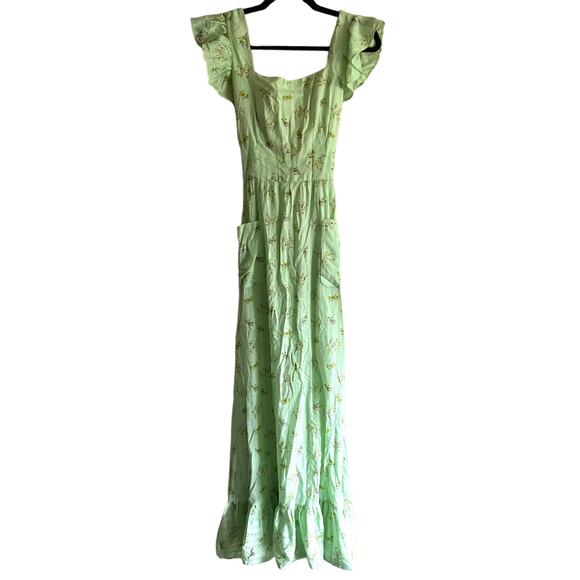 Vintage 70s cottagecore floral prairie maxi dress Small - Picture 1 of 7